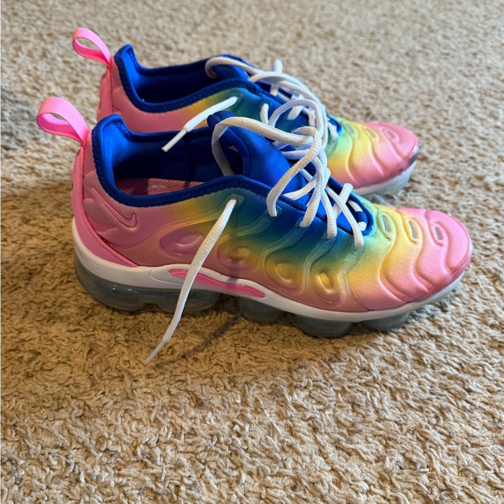 Nike Air VaporMax Plus 'Cotton Candy Rainbow' - Size 8.5 - EUC!